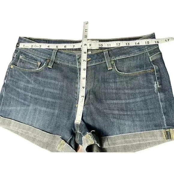 Paige Shorts Womens 28 Blue Medium Jenner Wash Jimmy Jimmy Denim Zip Fly - Picture 5 of 7